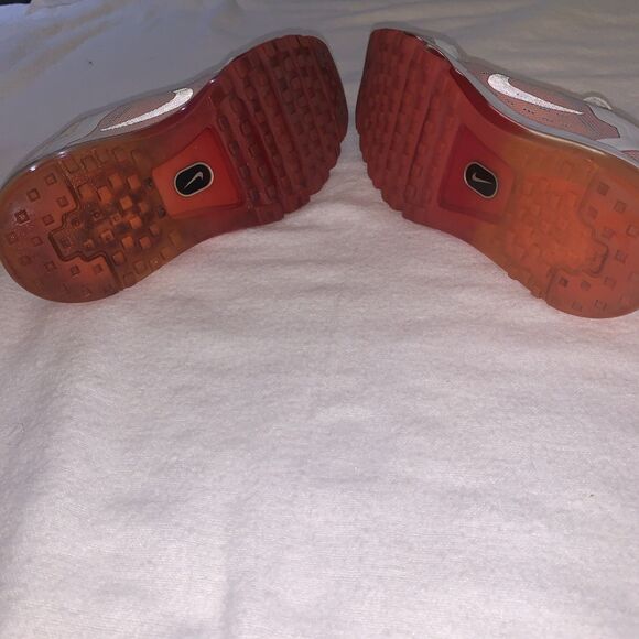 Nike Air Max 2014 Pure Platinum/Total Orange Women’s Sz: 7.5 #621078-006 - Picture 7 of 16